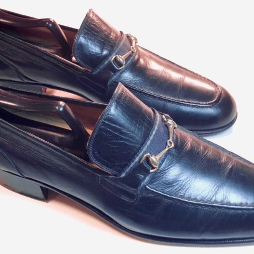 Bruno Magi Hand Numbered 4034 Midnight Blue Made in Italy 8 ½ M - Picture 4 of 7